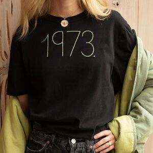 Lingua Franca 1973. Black T-Shirt, Size XL